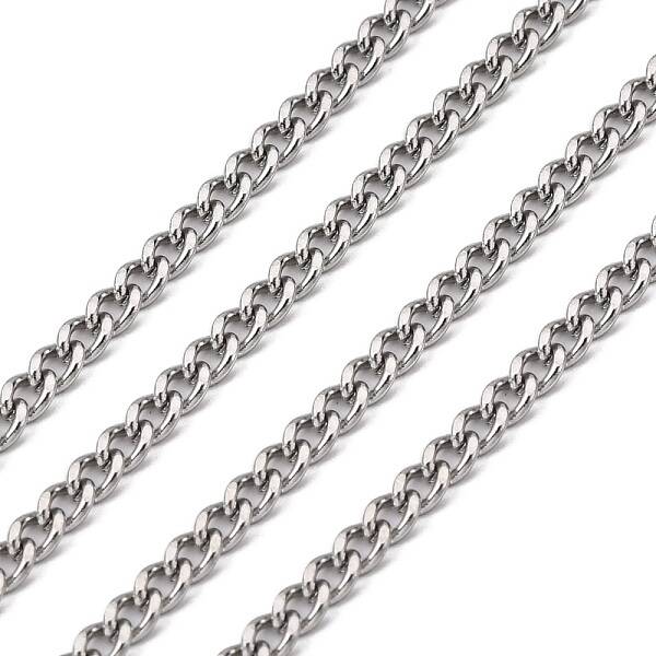 Tarnish Resistant 304 Stainless Steel Curb Chains