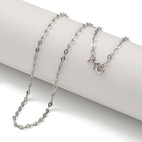Brass Heart Link Chain Necklaces for Women