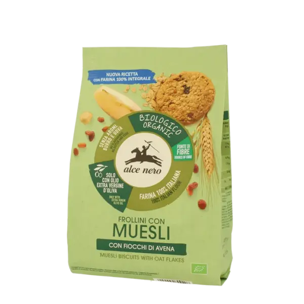 Alce nero spa Organic Muesli Biscuits Alce Nero 250 g