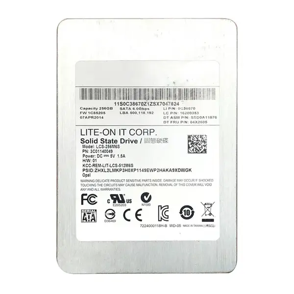 0C38670 Lenovo 256GB MLC SATA 6GB/s 2.5-Inch Internal Solid State Drive