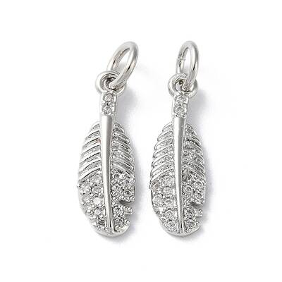 Rack Plating Brass Cubic Zirconia Pendants