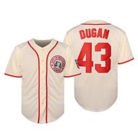 #43 Jimmy Dugan City of Rockford Peaches A League of Their Own Movie Women's Men's Baseball Jersey Stitched A League of Their...