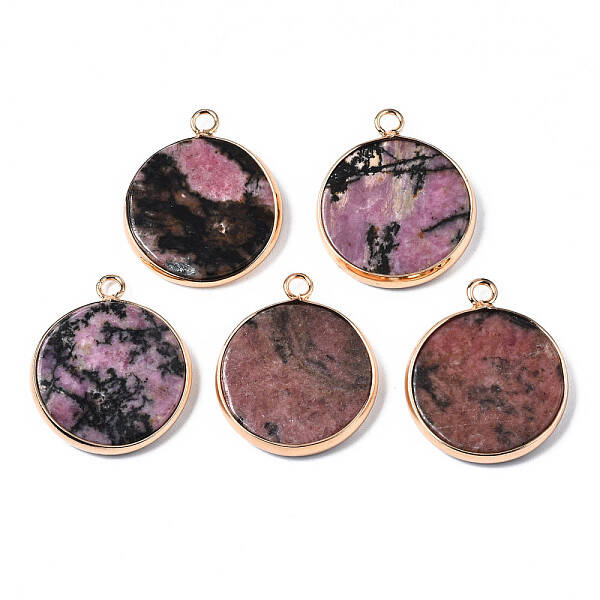 Natural Rhodonite Pendants