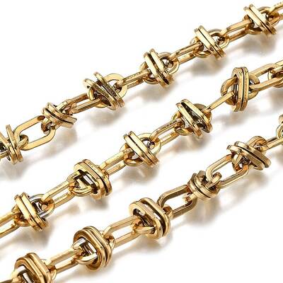 Ion Plating(IP) 304 Stainless Steel knot Link Chains