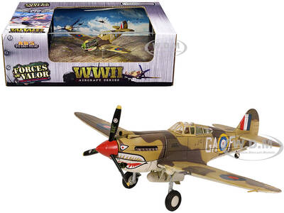 Curtiss P-40B Tomahawk MK IIB Aircraft Fighter 112 Squadron (Royal Air Force), AK402, GA-F, North Africa (October 1941) WW...