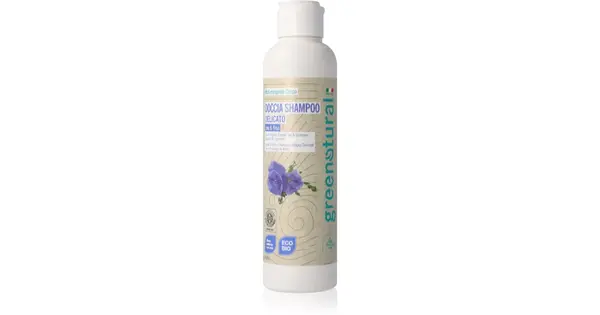 Greenatural 2 in 1 shower gel and shampoo Flax and rice 250 ml