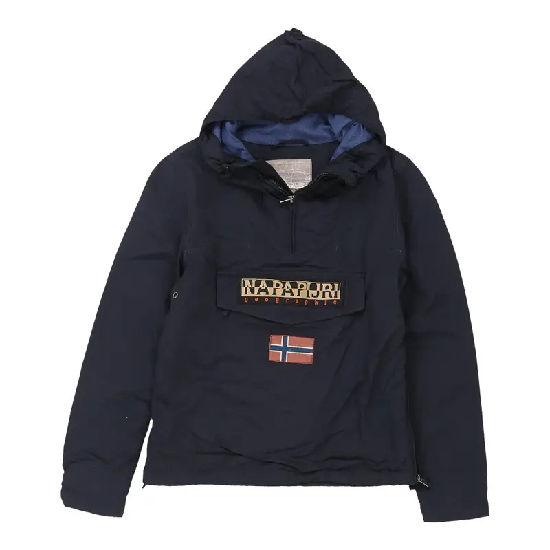 Napapijri Windbreaker - Small Navy Nylon