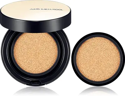 JUNG SAEM MOOL Essential Skin Nuder moisturizing foundation in sponge + refill color Medium 2× 14 g