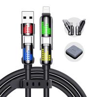NEW - MAGIC JOHN 4-in-1 Charging Cable, Super Fast 240W Charging with RGB Light