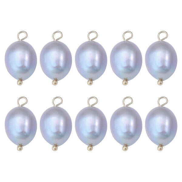 10Pcs Natural Freshwater Pearl Pendants