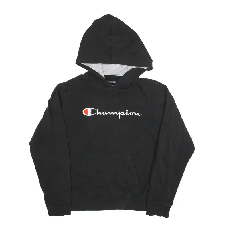 CHAMPION Hoodie Black Pullover Boys XL