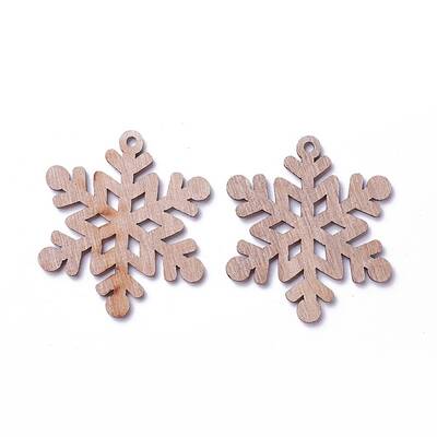 Undyed Wood Pendants