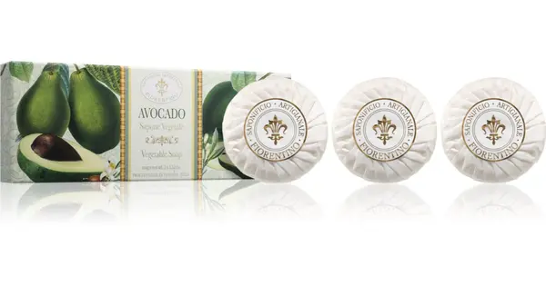 Saponificio Artigianale Fiorentino Avocado Set solid soap set 3×100 g