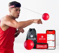 Boxbollen Original with App, Used by Celebrities - MMA Gear Boxing Ball - Boxing Reflex Ball with Adjustable Strap