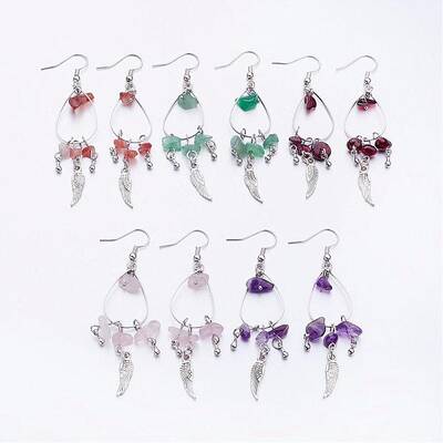 Tibetan Style Alloy Chandelier Earrings