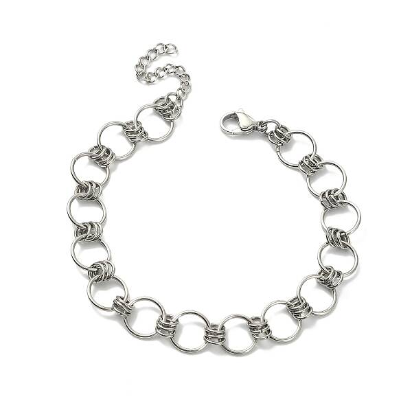Non-Tarnish 304 Stainless Steel Rings Link Chain Bracelet