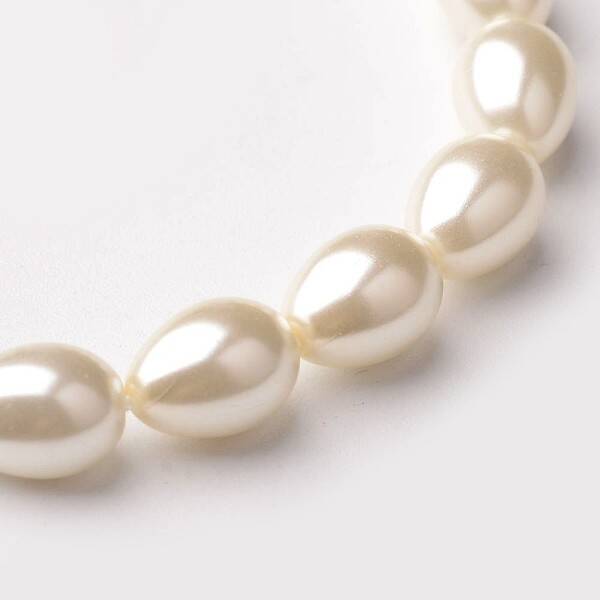 Eco-Friendly Glass Pearl teardrop