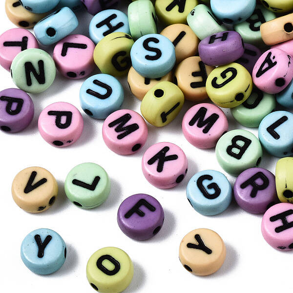 Opaque Mixed Color Acrylic Beads