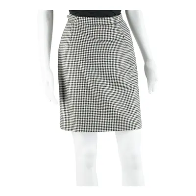 VINCENT BASTIEN Short Mini Skirt White 90s Houndstooth Womens M