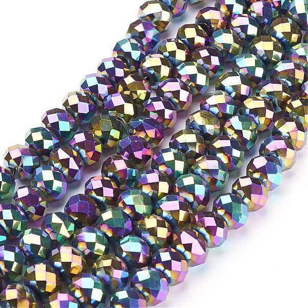 Electroplate Glass Beads Strands