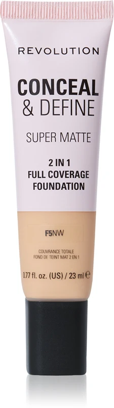 Makeup Revolution Conceal & Define Mattifying Foundation Color F5NW 23 ml