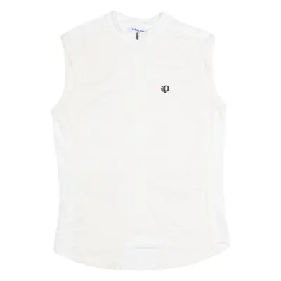 PEARL IZUMI Cycling Zip Up Mens Jersey Cream Sleeveless High Neck M