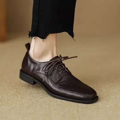 CHIKO Briar Square Toe Block Heels Oxfords Shoes
