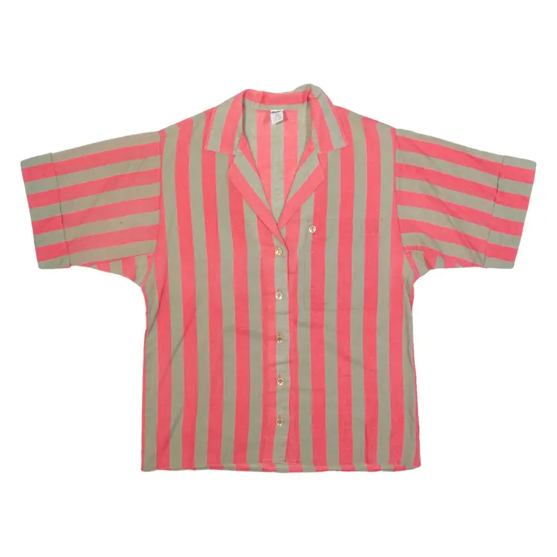 C&A Womens Shirt Red Striped S