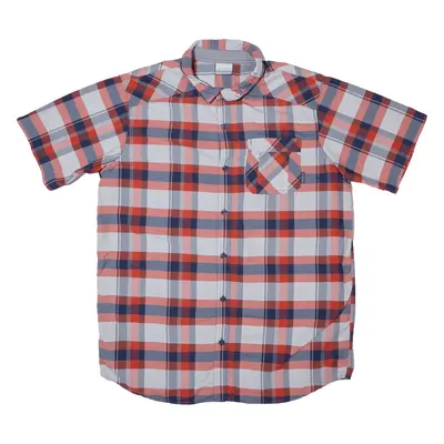 COLUMBIA Mens Shirt Red 90s Check XL