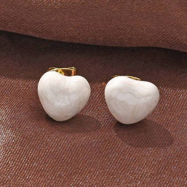 Brass Stud Earrings