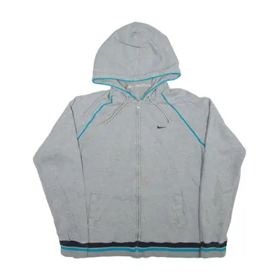 NIKE Hoodie Grey Full Zip Girls M