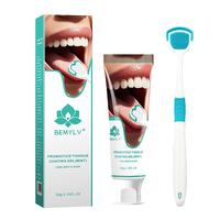 BEMYLV Probiotics Mint Tongue Cleaning Kit  1 Min Deep Clean for Stubborn Coating Bad Breath Post Meal Smoking Essential 50g ...