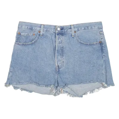 LEVI'S 501 BIG E Womens Denim Shorts Blue L W35
