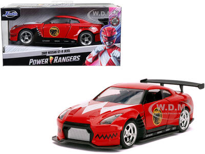 2009 Nissan GT-R (R35) Red Red Ranger's Power Rangers 1/32 Diecast Model Car by Jada