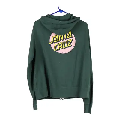 Santa Cruz Hoodie - Small Green Cotton Blend