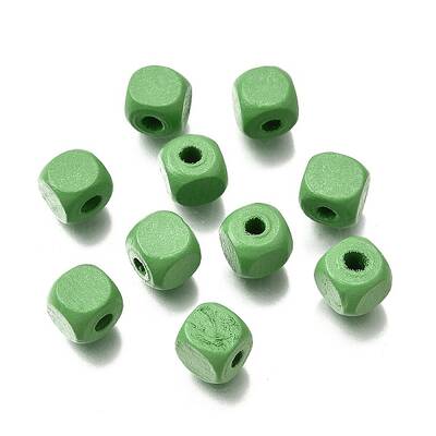 Spray Painted Wooden Beads