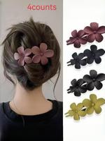 Summer Lovely Matte Flower Design Hair Clip, Flower Claw Clip Cute Kawaii Hair Accessory for Women & Girls, Nonslip Hair Clip...