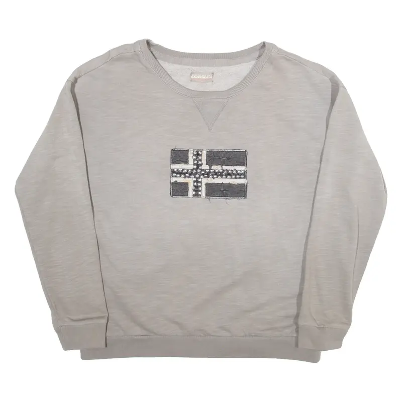 NAPAPIJRI Geographic Womens Sweatshirt Brown USA M