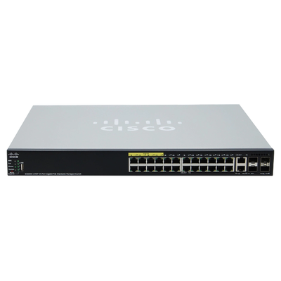 Cisco SG550X-24MP-K9-NA-RF | Small Business 550X SG550X-24MP 24 x RJ-45 Ports PoE+ 1000Base-T + 2 x Combo RJ-45/SFP+ Ports + ...