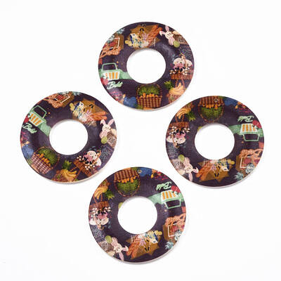 Printed Wood Pendants