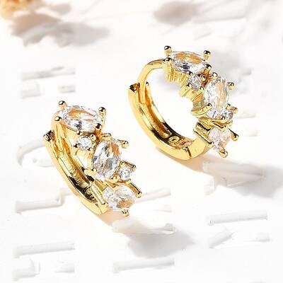Brass Hoop Earrings