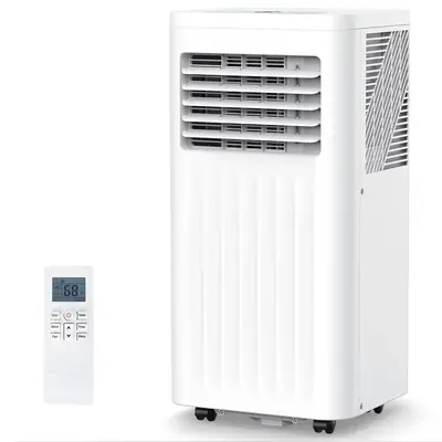 COWSAR 8,000 BTU Portable Air Conditioners with Remote, Portable AC Unit Cools Up to 350 Sq.ft, Built-in Cool, Dehumidifier, ...