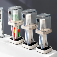 3 Slots Toothbrush and Toothpaste Holder - Bathroom Counter Organizer - Compatible with Conventional and Electric Toothbrushe...