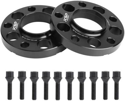 KSP 5x120 BMW Wheel Adapter With M12x1.5 Lug Bolts Fits E36 E46 E90 328i 323i X1 M3 Z3 325i, 20mm