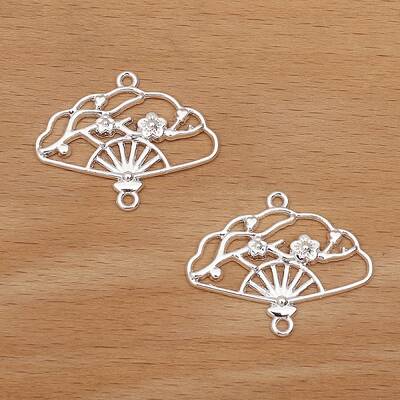 Alloy Hollow Connector Charms