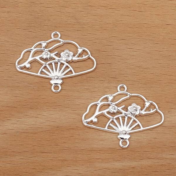 Alloy Hollow Connector Charms