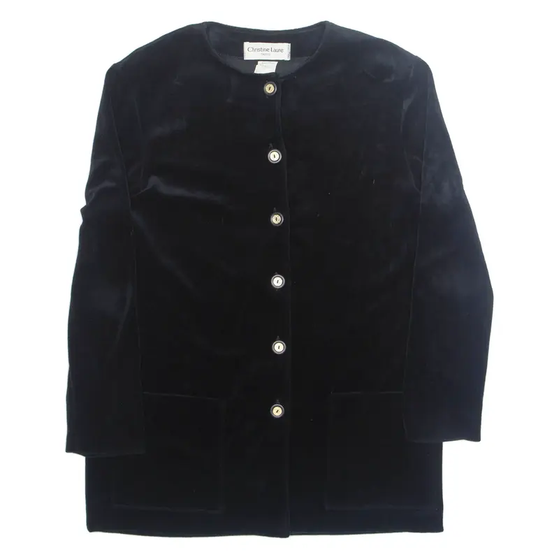 CHRISTINE LAURE Womens Blouse Black Long Sleeve M