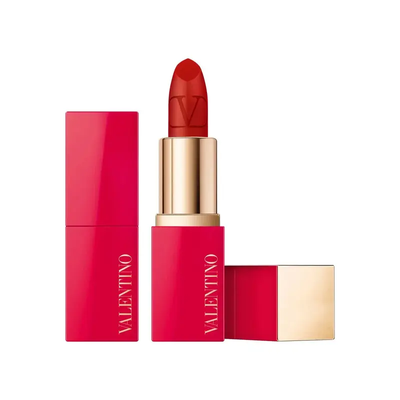 Valentino Red Satin Finish Cream Lipstick 217A Refillable 3.5g
