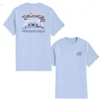 Vineyard Vines American Harbor T-Shirt, Coastal Graphic Tee, Soft Cotton, Classic Fit, Perfect For Summer, Boating, Patriotic...