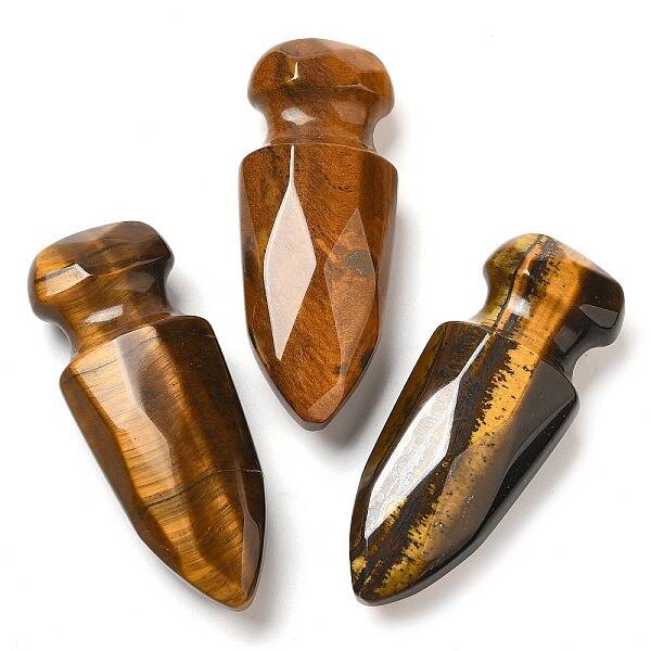 Natural Tiger Eye Craved Sword Model Ornament